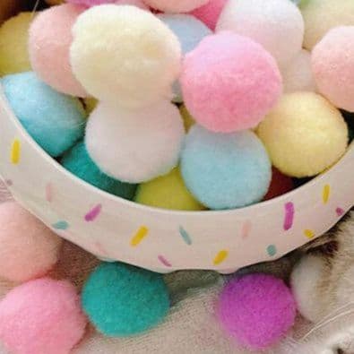 猫 おもちゃ ふわもこ毛玉ころころ猫じゃらし