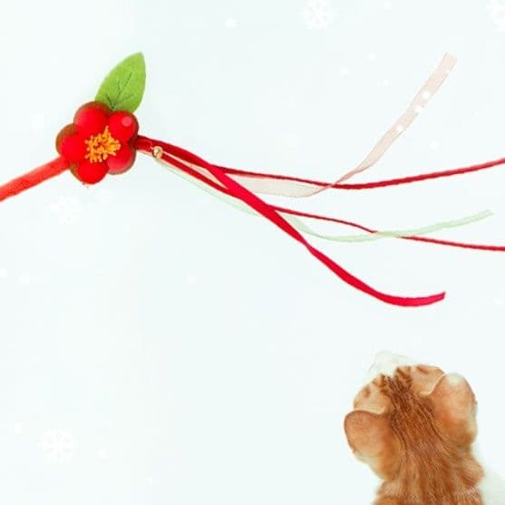 猫 おもちゃ 優雅な柳葉のじゃらし棒