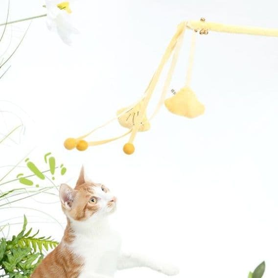 猫 おもちゃ 優雅な柳葉のじゃらし棒