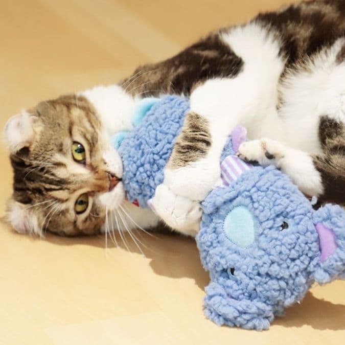 猫 おもちゃ もふもふぬいぐるみ猫じゃらし