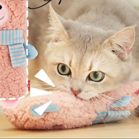 猫 おもちゃ もふもふぬいぐるみ猫じゃらし