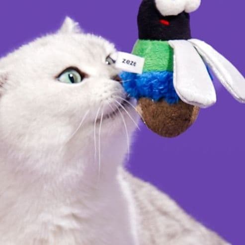 猫 おもちゃ むし型の猫じゃらし 遊びがいっぱい