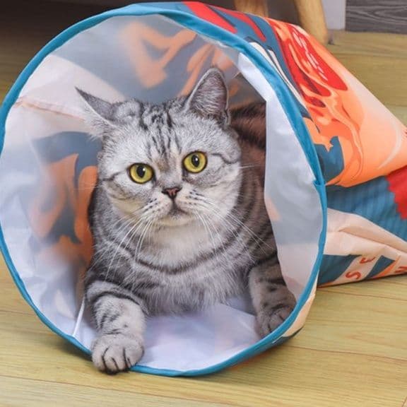 猫 おもちゃ 秘密基地トンネル 猫じゃらし
