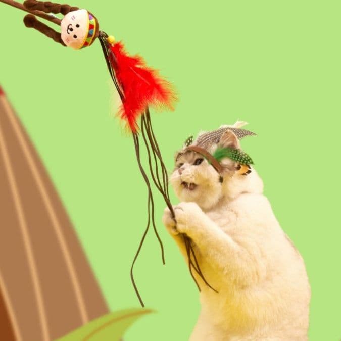猫 おもちゃ 薬効成分配合 猫まっしぐら じゃらし棒