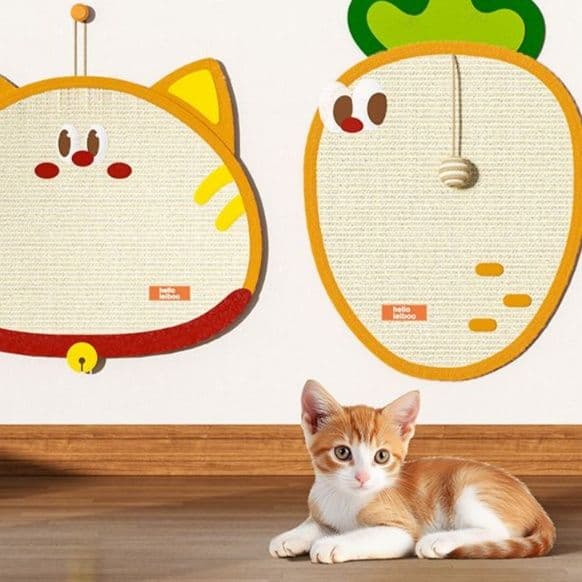 猫 おもちゃ 壁掛け式キャットスクラッチパッド