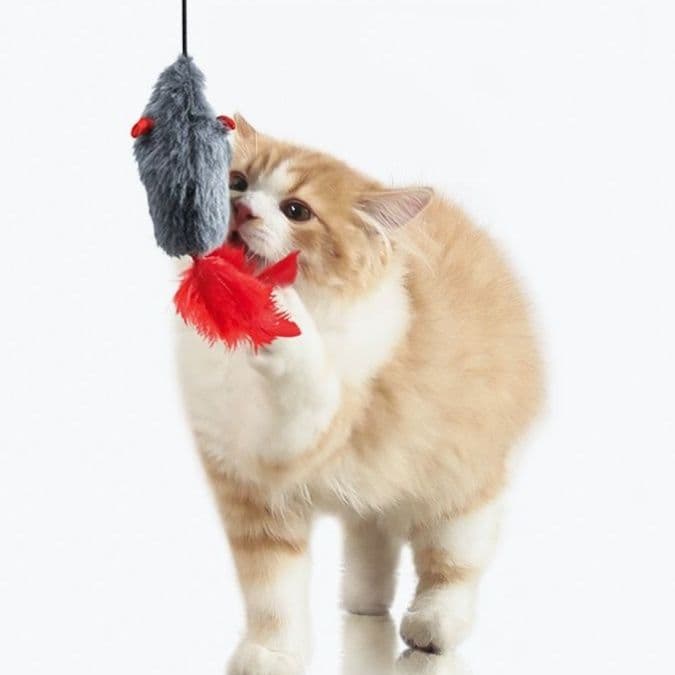 猫 おもちゃ もふもふハンターの羽じゃらし
