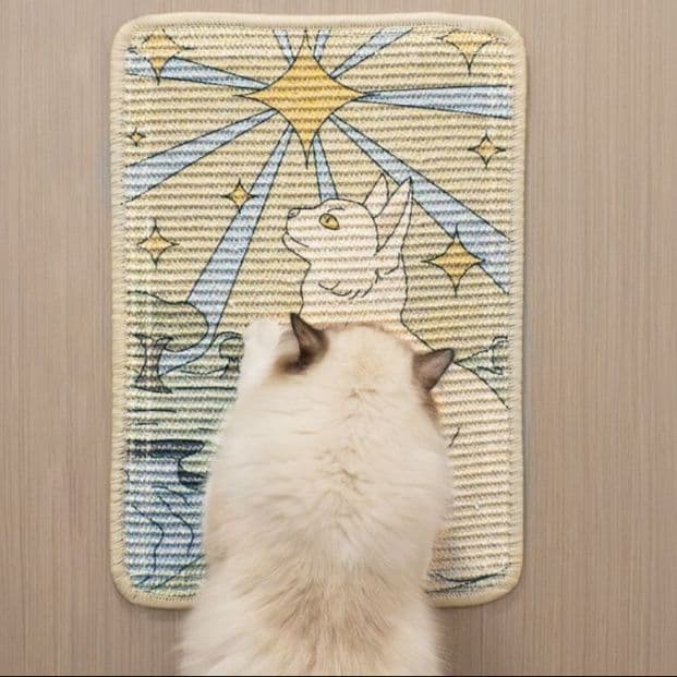 猫 おもちゃ 爪とぎマット 癒やしの和柄