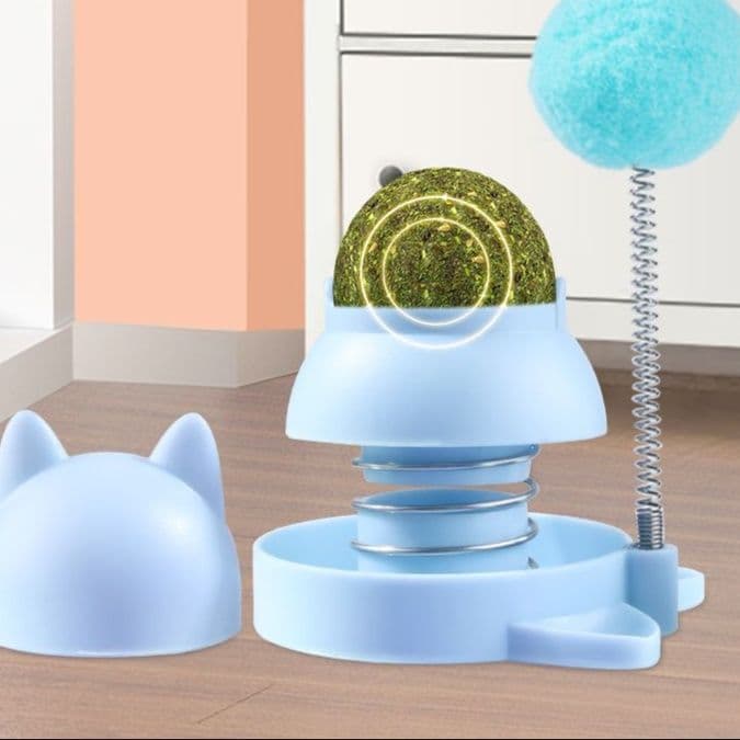 猫 おもちゃ くるくる回転 猫じゃらし 