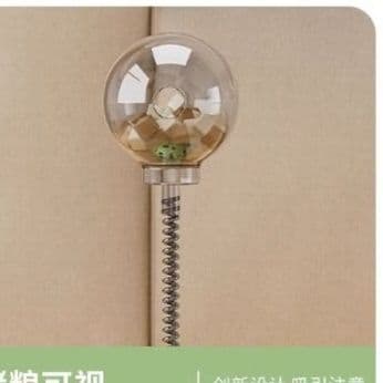 猫 おもちゃ ゆらゆらボール付き 餌入れパズル迷路