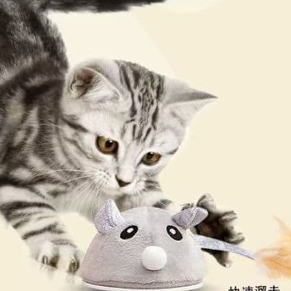 猫 おもちゃ 弾む！ネズミのじゃれ遊び