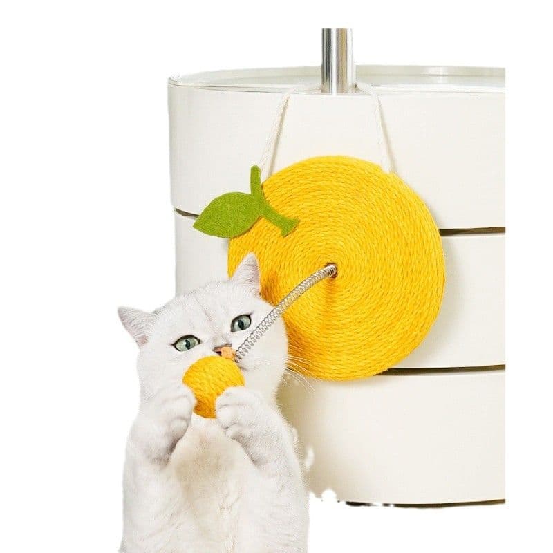 猫 おもちゃ くるくるフルーツボール猫の知育玩具