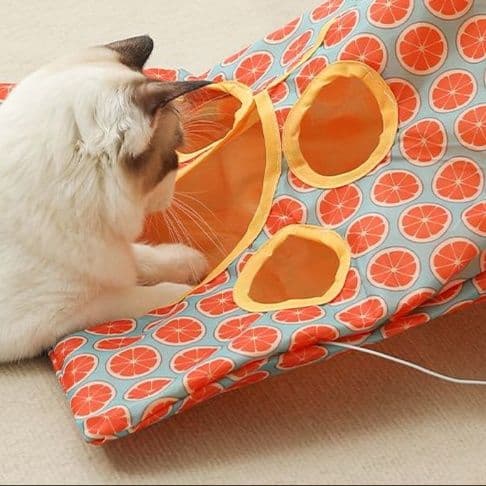 猫 おもちゃ 猫ちゃんの穴あきトンネル袋