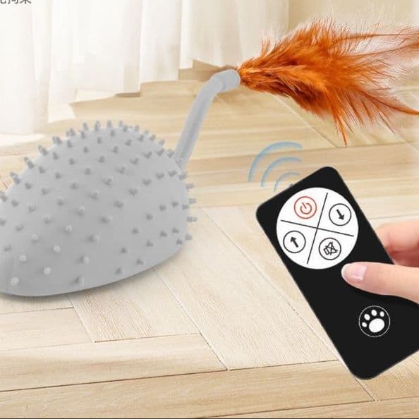 猫 おもちゃ 凸凹シリコン遠隔操作ネズミおもちゃ