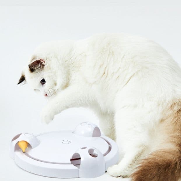 猫 おもちゃ ぐるぐるマウス 回転盤 猫じゃらし