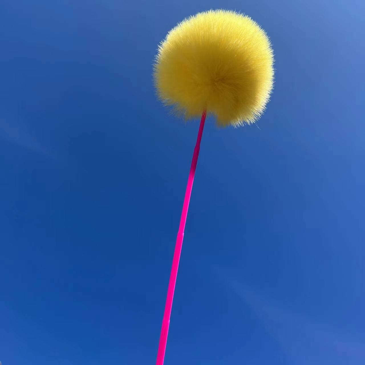 猫 おもちゃ ふわもこポンポン猫じゃらし