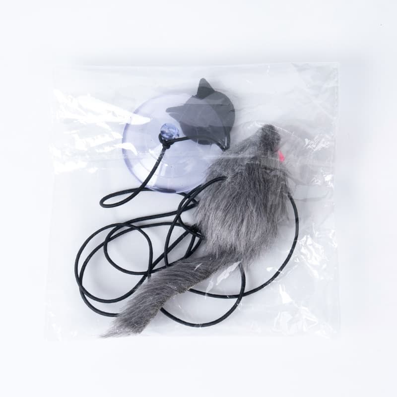 猫 おもちゃ 吸盤付きネコじゃらしネズミ