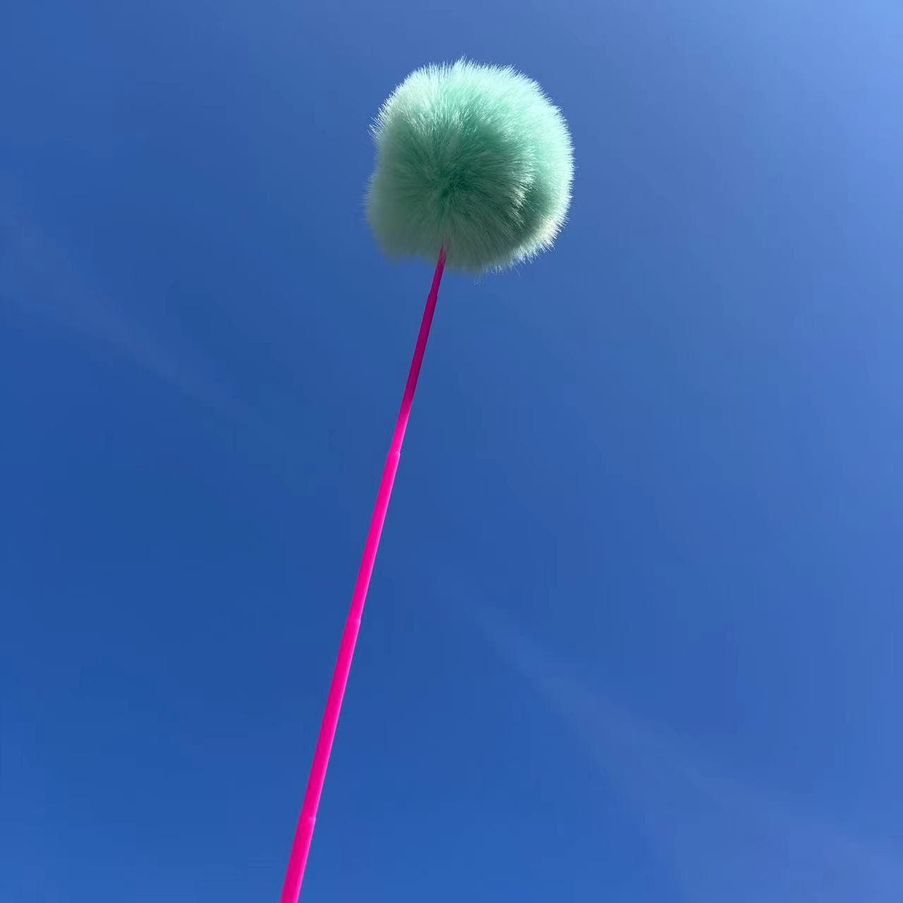 猫 おもちゃ ふわもこポンポン猫じゃらし