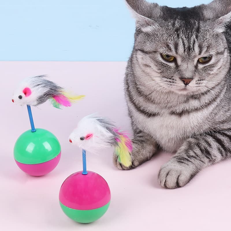 猫 おもちゃ くるくるネズミ たたき棒 おもちゃ