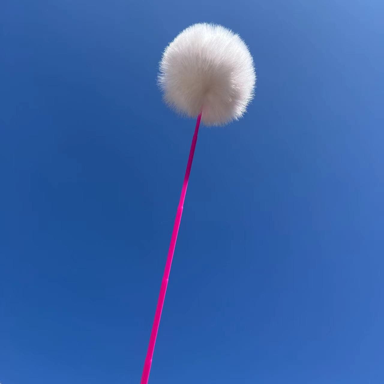 猫 おもちゃ ふわもこポンポン猫じゃらし