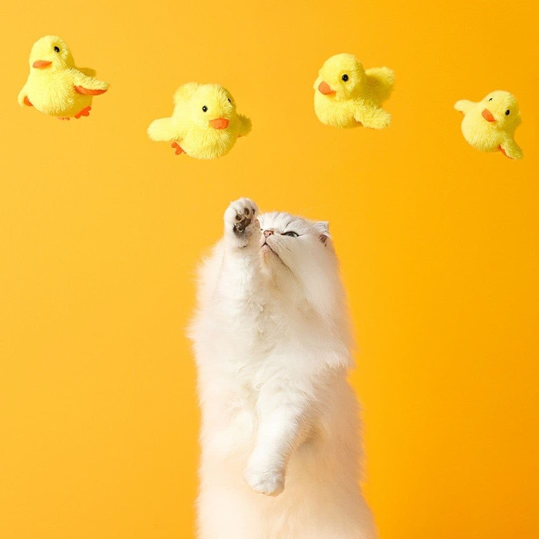 猫 おもちゃ 鳴き声付き電動ひよこの猫じゃらし 運動不足解消おもちゃ