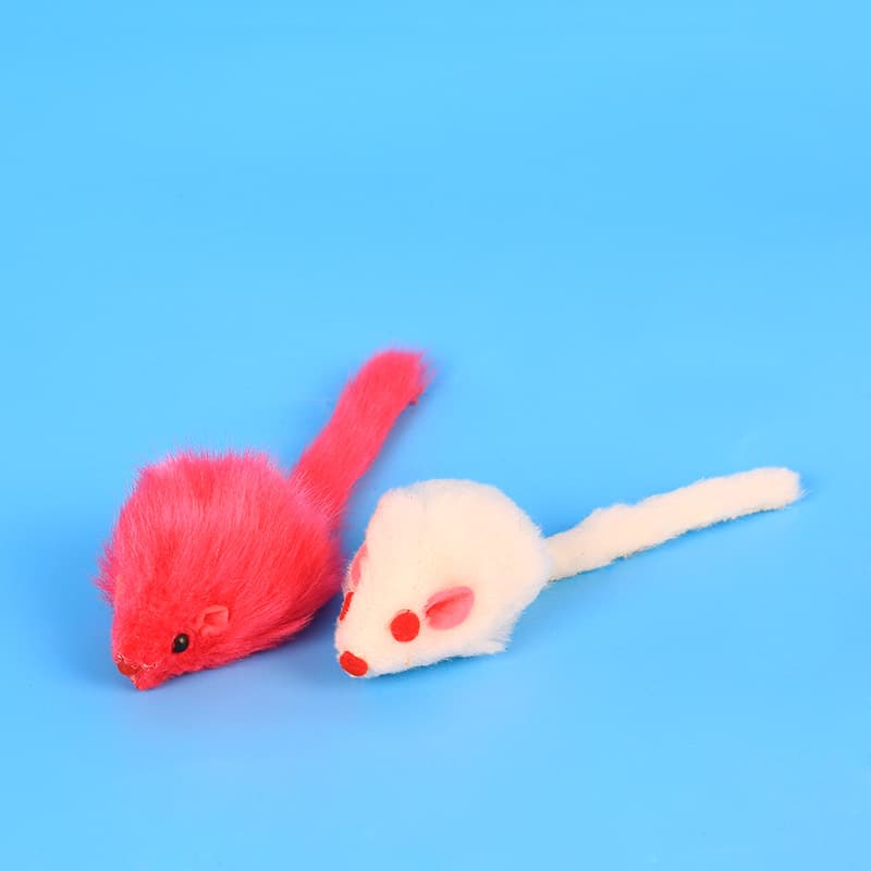 猫 おもちゃ ふわモコねずみちゃん遊び道具