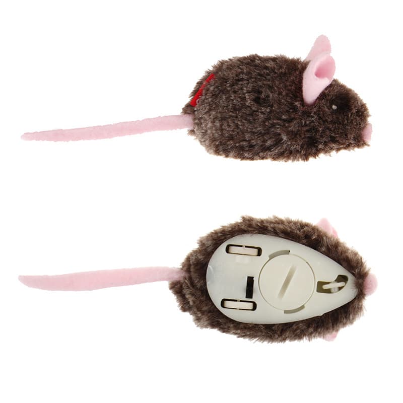 猫 おもちゃ 動くとびっくり！けりぐるみネズミ
