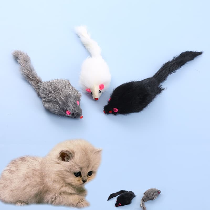 猫 おもちゃ もふもふ ロングテール ねずみおもちゃ