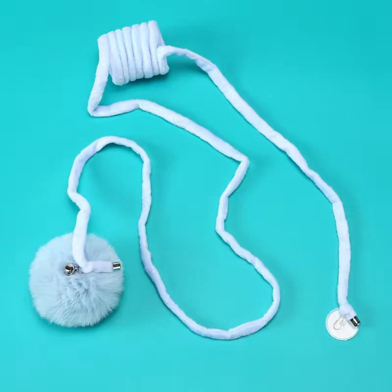 猫 おもちゃ もこもこポンポン付きじゃらし棒