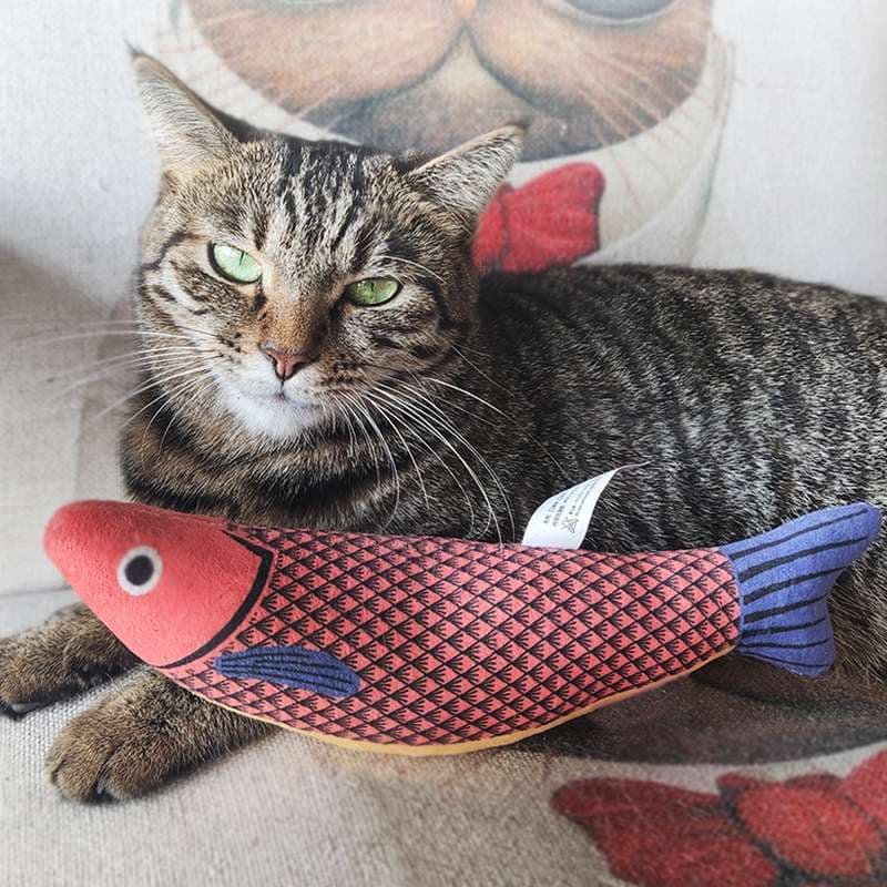 猫 おもちゃ 和風まったりお魚の猫じゃらし