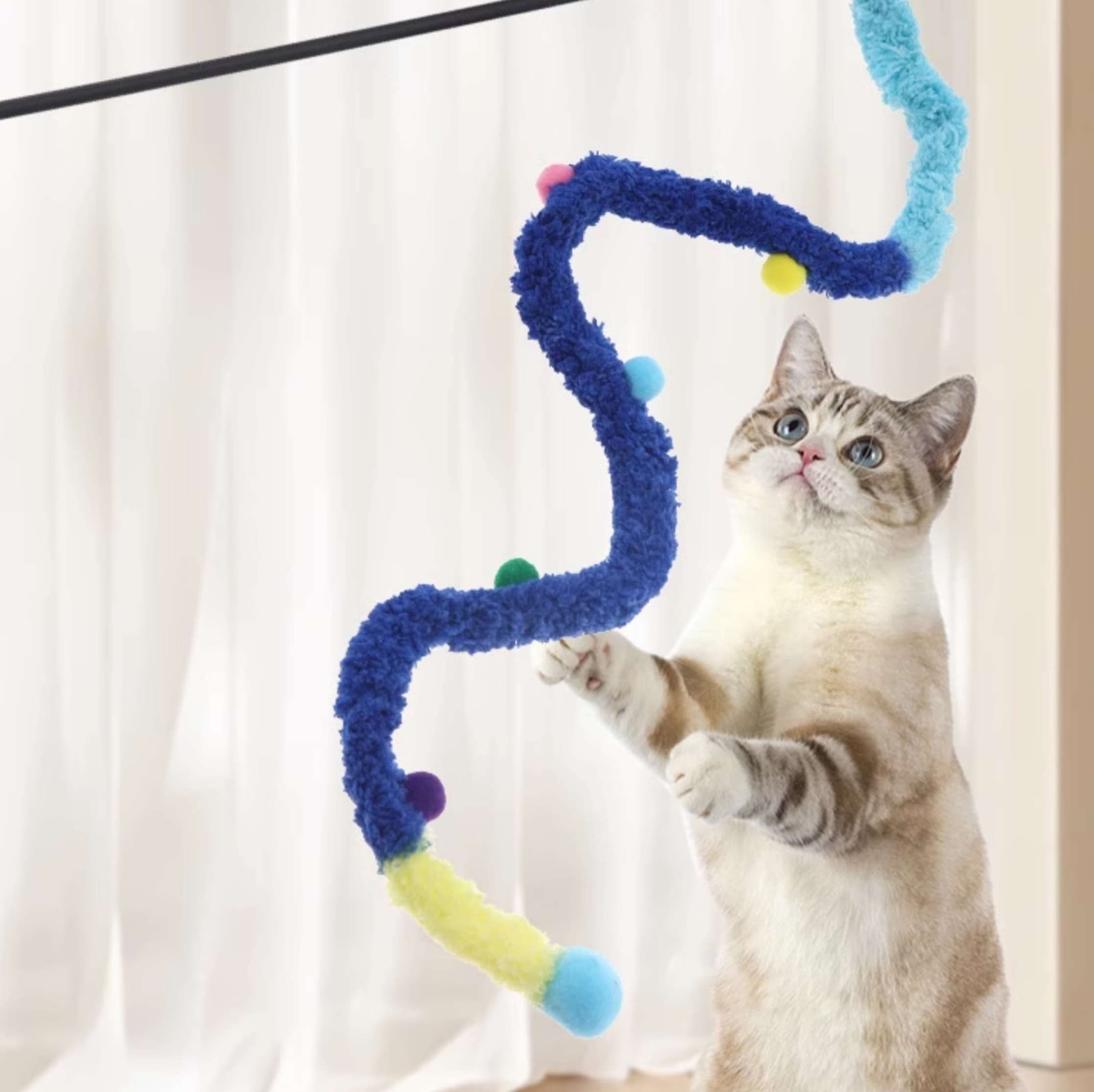 猫 おもちゃ もこもこくねくね猫じゃらし