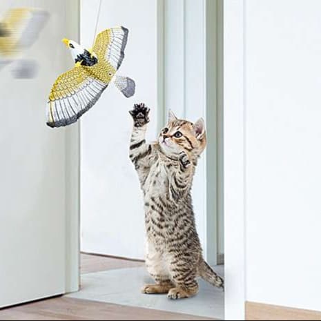 猫 おもちゃ 電動フライング鷹の猫じゃらし