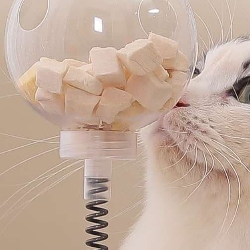 猫 おもちゃ くるくるトリーツボール 猫じゃらし