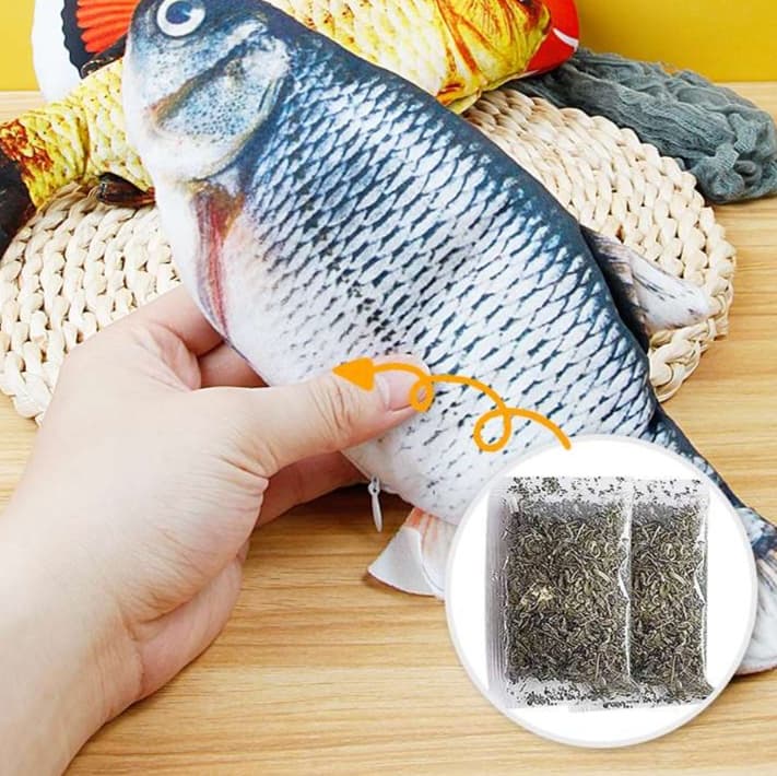 猫 おもちゃ 魚型電動ジャンプ猫じゃらし