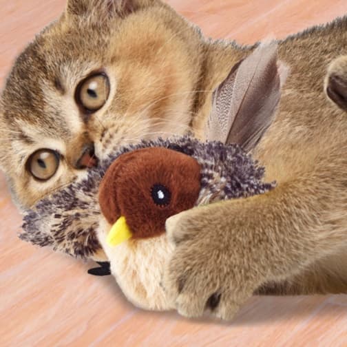 猫 おもちゃ 充電できる電動猫じゃらし鳥ちゃん