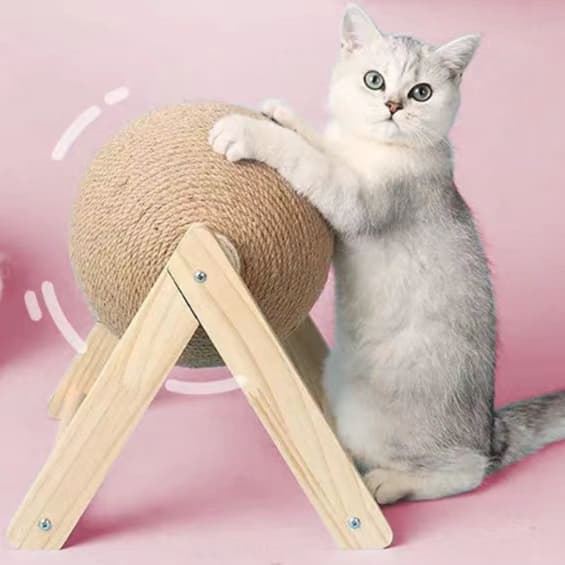 猫 おもちゃ くるくる回転猫パズルボール