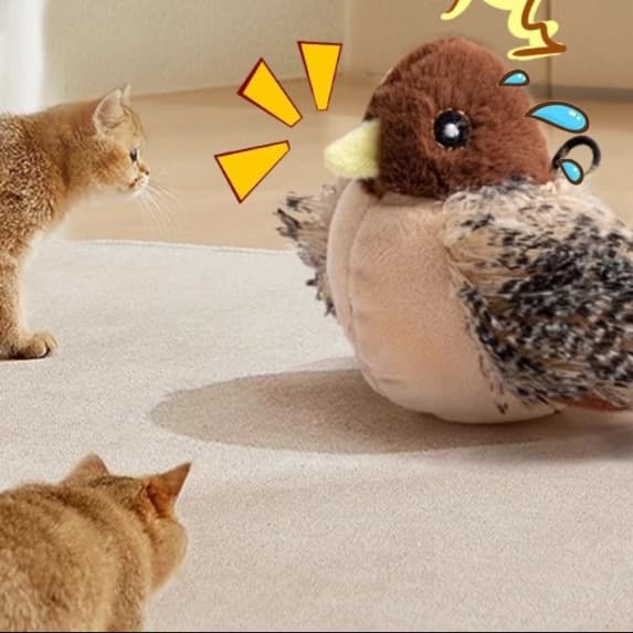 猫 おもちゃ リアル鳥の羽根付き猫じゃらし