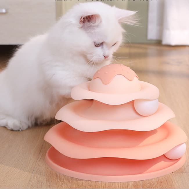 猫 おもちゃ 多重円盤 キャットタワー