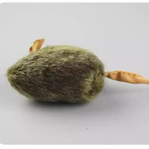 猫 おもちゃ 長毛鳴き声付きネズミのおもちゃ
