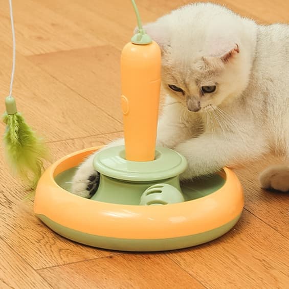 猫 おもちゃ 回転式おもちゃ猫じゃらし遊び道具