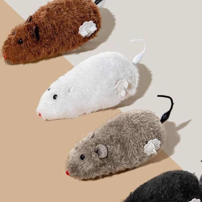 猫 おもちゃ 天然ふわもこ ねずみのおもちゃ