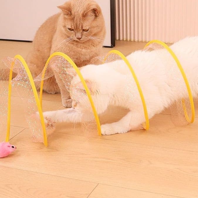 猫 おもちゃ トンネル型じゃらし 遊びの追跡者