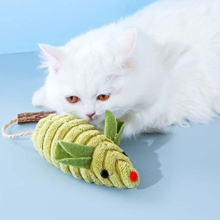 猫 おもちゃ 自然派ネズミの猫じゃらし