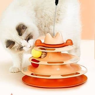 猫 おもちゃ くるくるタワー猫じゃらし