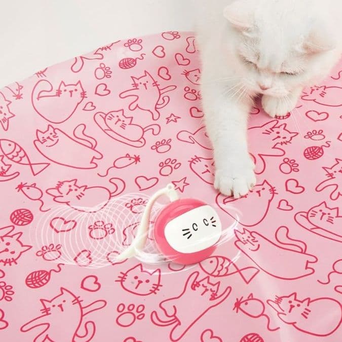 猫 おもちゃ ねこ遊びボール付き電動おもちゃ