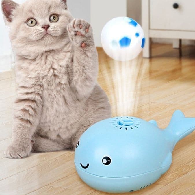 猫 おもちゃ 自動浮遊ボール式 猫じゃらし
