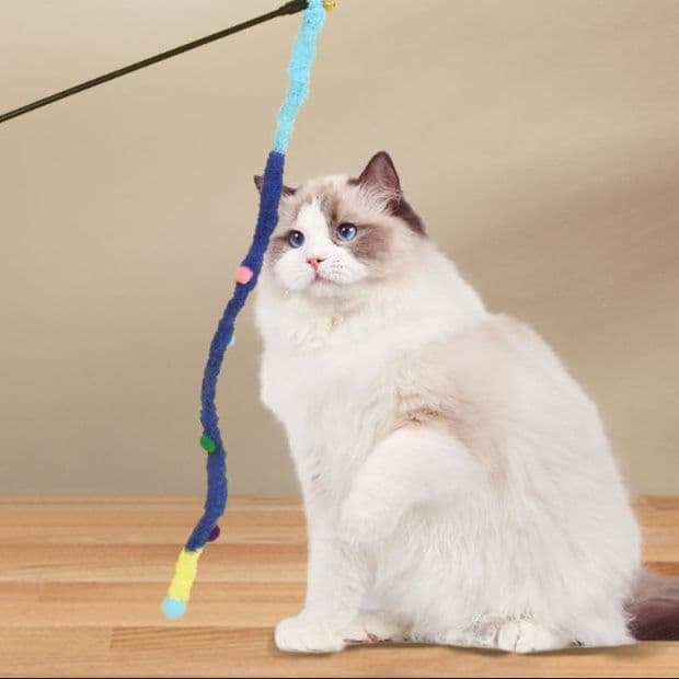猫 おもちゃ もこもこくねくね猫じゃらし