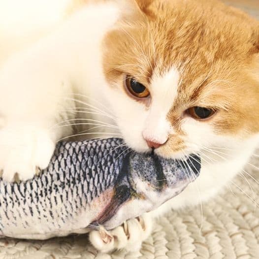 猫 おもちゃ 本物そっくり!魚型猫じゃらし