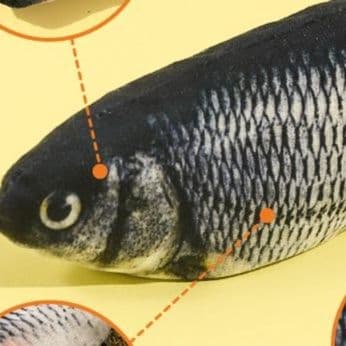猫 おもちゃ 本物そっくり!魚型猫じゃらし