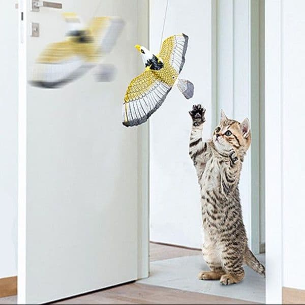猫 おもちゃ 電動フライング鷹の猫じゃらし