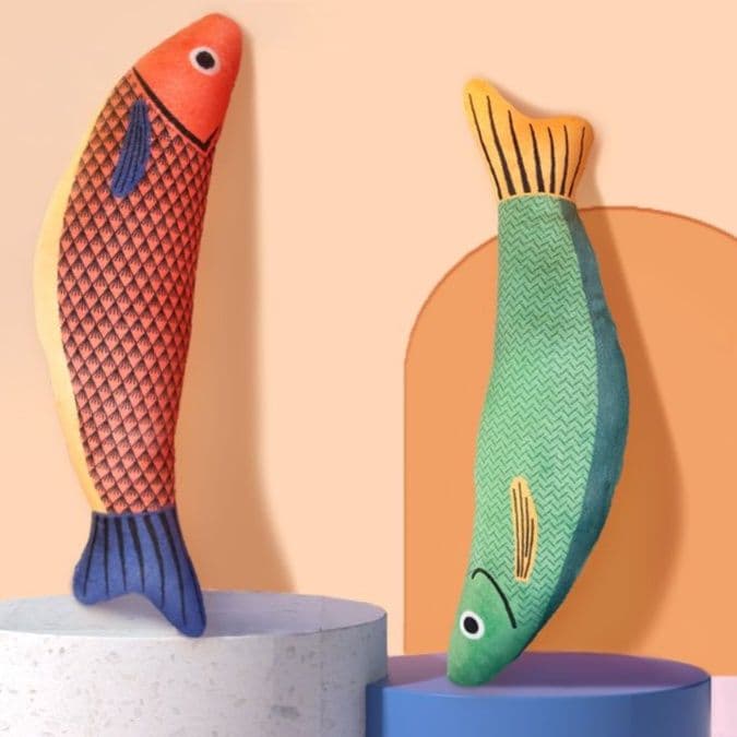 猫 おもちゃ 和風まったりお魚の猫じゃらし